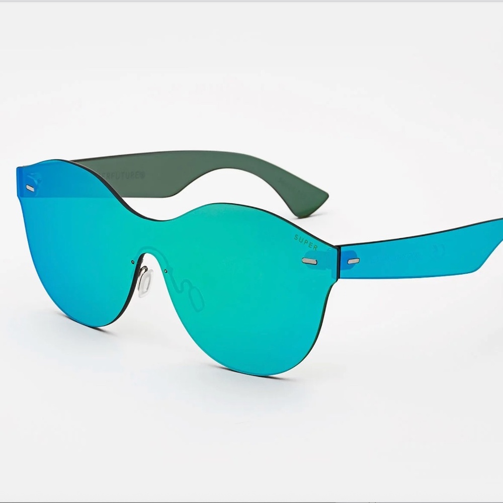 New RetroSuperFuture Sunglasses Tuttolente BLUE Mono Azure Model Eyewear 7JS